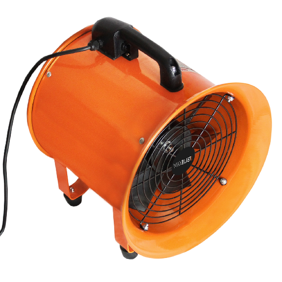 MAXBLAST Profesioneller Industrieventilator 300mm 550W - 6m Schlauch-Beschreibung lesen