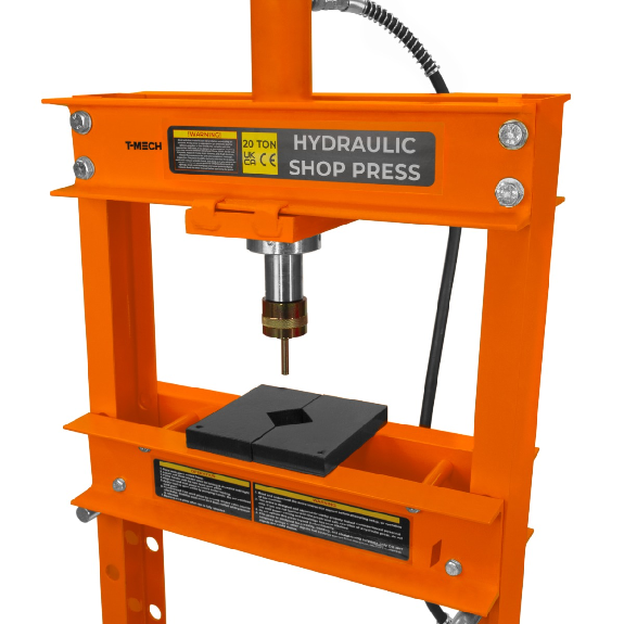 Presse hydraulique d'atelier 20 tonnes avec manomètre-Lire la description