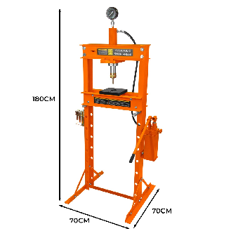Presse Hydraulique d'Atelier Sur Pieds - 20 Tonnes-Lire la description