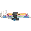Juego llaves acodadas métr.,inox,sist. retención 3950/9 Hex-Plus Multicolour HF Stainless 1 -
