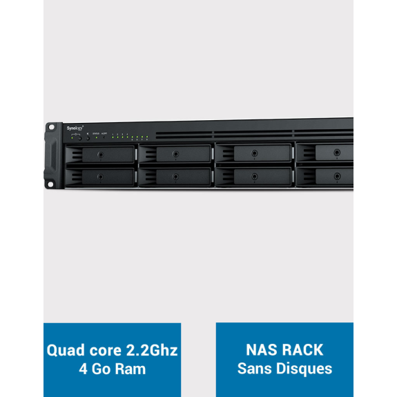 Synology RS1221+ Serveur NAS Rack 2U 8 baies (Sans disques)-Lire la description