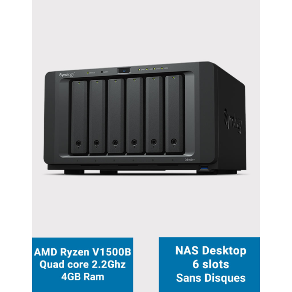 Serveur NAS 6 baies sans disques-Lire la description