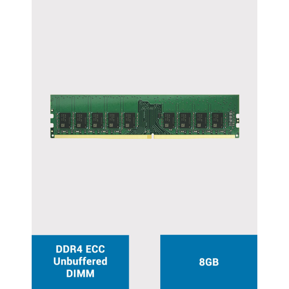 SYNOLOGY D4EC-2666-8G Extension mémoire 8GB DDR4 ECC Unbuffered UDIMM SYNOLOGY D4EC-2666-8G Extension mémoire 8GB DDR4 ECC Unbuffered UDIMM-Lire la description