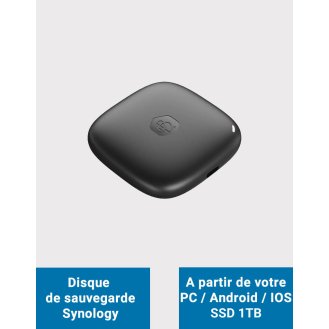 Synology BeeDrive BDS70 Disque de sauvegarde SSD 1TB pour utilisateur nomade-Lire la description