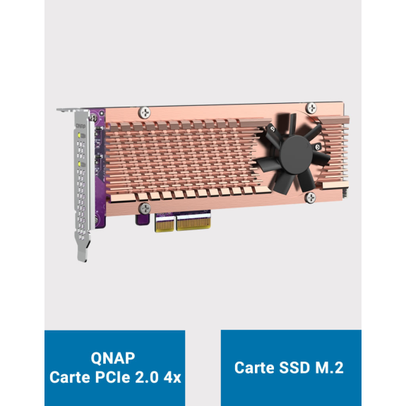 QNAP QM2-2P-244A Carte d'extension dual SSD M.2-Beschreibung lesen