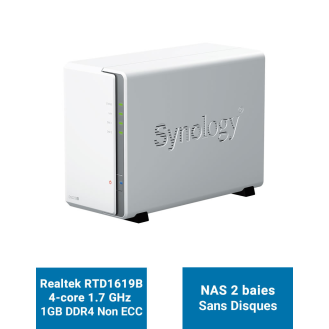 Synology DiskStation DS223J Serveur NAS 2 baies (Sans disques)-Lire la description