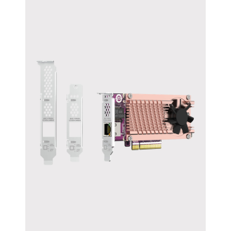 QNAP QM2-2P10G1TB Carte d'extension SSD double slot M.2 2280 & port réseau 10GbE-Lire la description