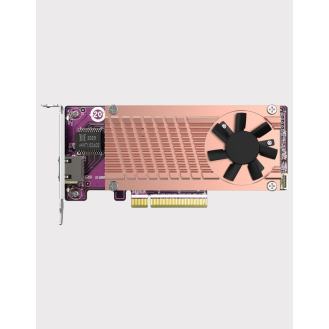 QNAP QM2-2P10G1TB Carte d'extension SSD double slot M.2 2280 & port réseau 10GbE-Lire la description