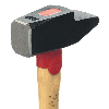 Marteau à main manche hickory  "0002500301" de 50 m/m
