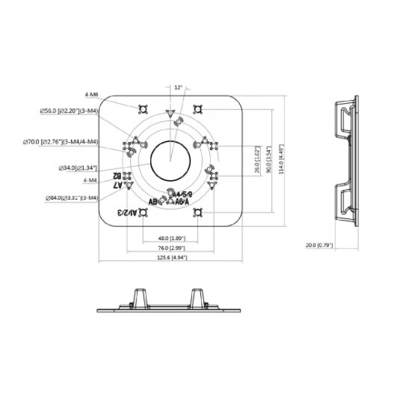 Dahua - PFA152-E-B - Zubehör - Masthalterung, - Material: Aluminium - Gewicht: 0,27kg - Geeignet für Mastdurchmesser: 8 Dahua - PFA152-E-B - Zubehör - Masthalterung, - Material: Aluminium - Gewicht: 0,27kg - Geeignet für Mastdurchmesser: 8-Beschreibung lesen