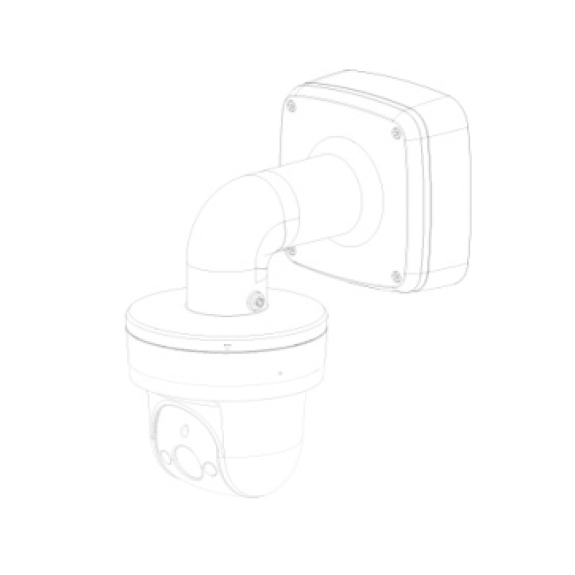 Dahua - PFB302S - Zubehör - Wandhalterung, Material: Aluminium, Wandhalterung, Modernes Design, Anschlussdosen Funktion-Beschreibung lesen