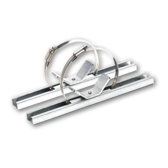 SOL-WST-MB-40 Solvido, Mastbefestigung 40cm Set (2St.) für SOL-IQbox maxi-Beschreibung lesen