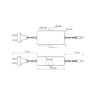 Psd12050, 12V DC, 5A Netzteil-Lire la description