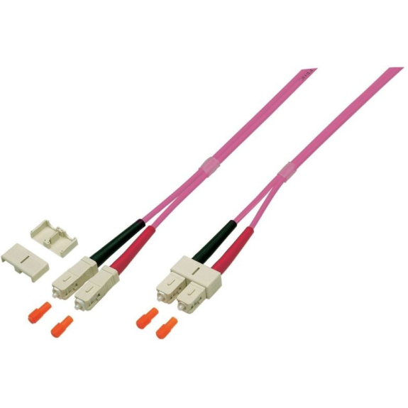 jetfiber-SC-SC-OM4-10 Jetrics, LWL Patchkabel, Duplex Jumper, SC-SC 50/125µ, OM4, LSZH, erika violett, 3.0mm, 10m jetfiber-SC-SC-OM4-10 Jetrics, LWL Patchkabel, Duplex Jumper, SC-SC 50/125µ, OM4, LSZH, erika violett, 3.0mm, 10m-Beschreibung lesen