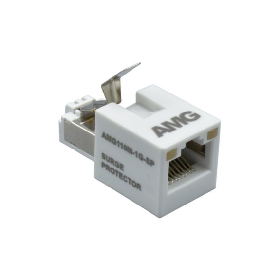 AMG110M-1G-SP AMG Systems, Ethernet Überspannungsschutz, inline, unterstützt 65W PoE, -40 GradC to +75 GradC-Beschreibung lesen
