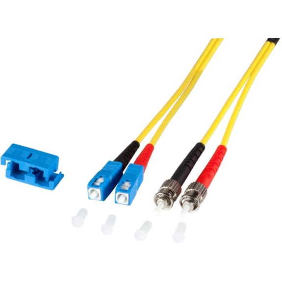 jetfiber-SC-ST-OS2-5 Jetrics, LWL Patchkabel, Duplex Jumper, SC-ST 9/125µ, OS2, LSZH, gelb, 3.0mm, 5m-Beschreibung lesen