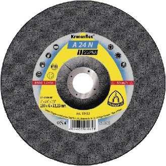 Schruppscheibe A24N Supra180x6mm gekr. Klingspor-Beschreibung lesen
