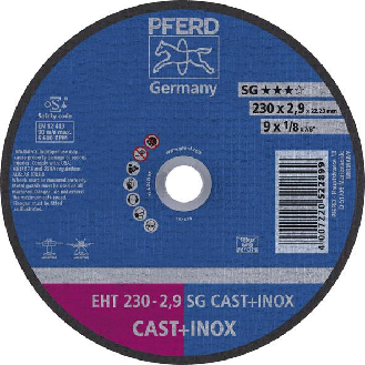 Trennscheibe gerade A24QSG 230x2,9mm PFERD-Beschreibung lesen