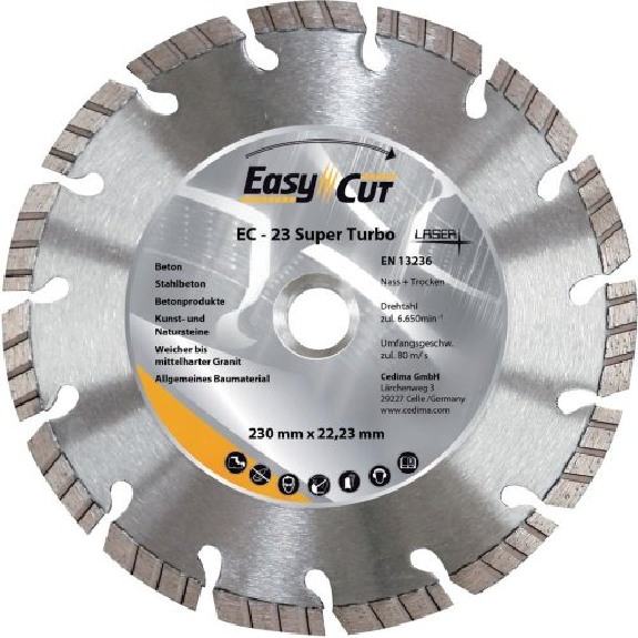 Trennscheibe Diamant EC-23 115x2,1x10x22,23mm CEDIMA-Beschreibung lesen