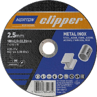 Trennscheibe Metall-Inox A30S-180x2.5x22.23mm-Beschreibung lesen