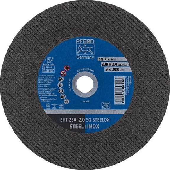 Trennscheibe gerade A46QSG-INOX 230x2mm PFERD Trennscheibe gerade A46QSG-INOX 230x2mm PFERD-Beschreibung lesen