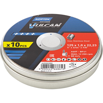 Trennscheibe Dose 10x Vulcan Inox 125x1,0mm-Beschreibung lesen