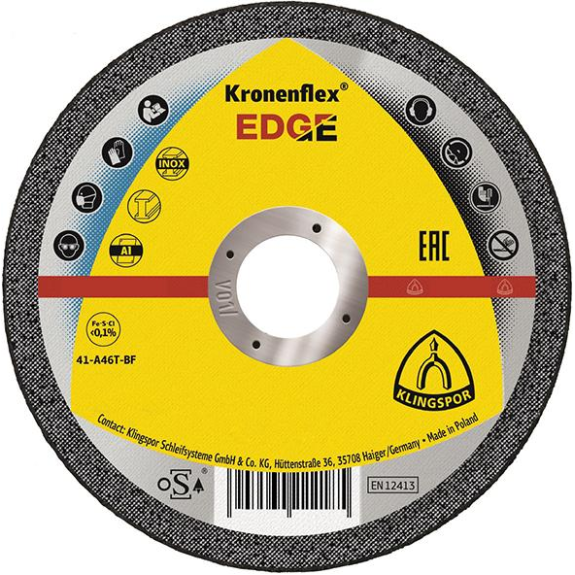 Trennscheibe EDGE Special115x1,2mm gerade in Kunststoff-Box KLINGSPOR-Beschreibung lesen