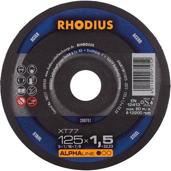 Trennscheibe XT77 125 x 1,5 mm ger.-Leggi tutto