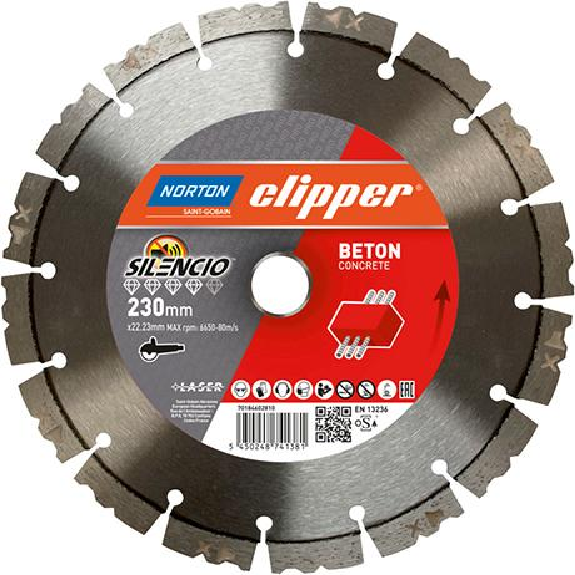 Clipper Dia.-Scheibe Pro Beton Silencio 230mm Clipper Dia.-Scheibe Pro Beton Silencio 230mm-Beschreibung lesen
