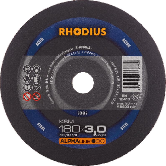 Trennscheibe KSM 180 x 3,0mm ger. Rhodius-Beschreibung lesen