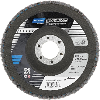 Fächecheibe Quantum 125 mm P40-Beschreibung lesen