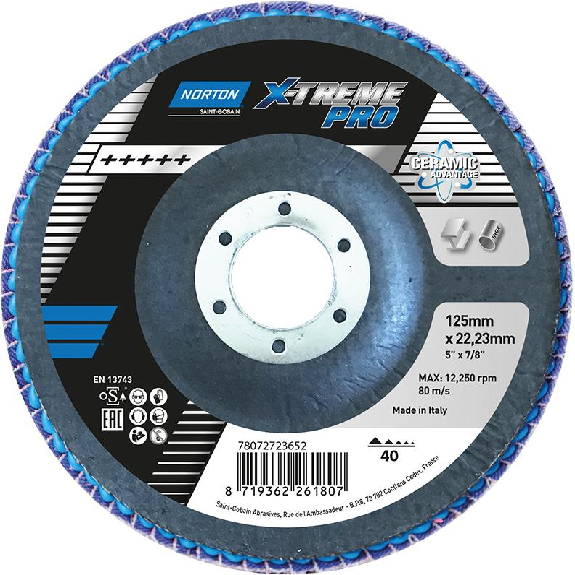 Fächecheibe X-Treme Pro 125 mm P40-Beschreibung lesen