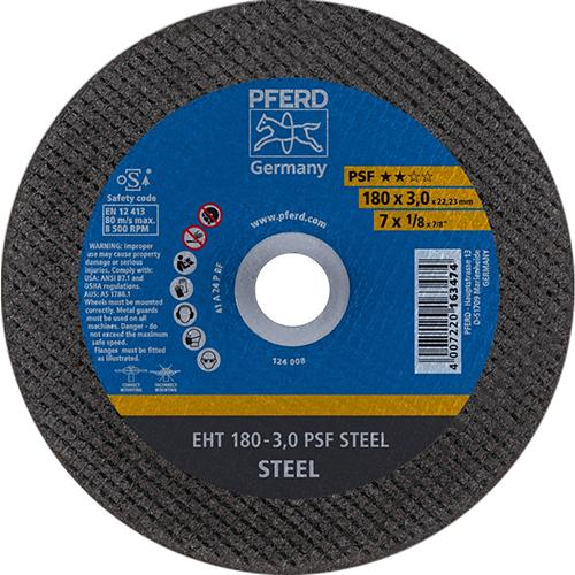Trennscheibe gerade A24PPS 178x3mm PFERD Trennscheibe gerade A24PPS 178x3mm PFERD-Beschreibung lesen