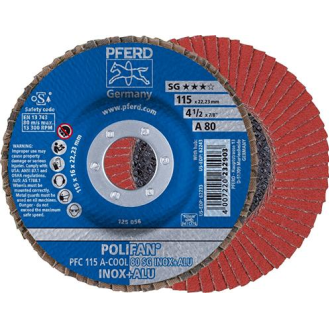 Fächechleifscheibe A-COOL SG gewölbt 115mm K80-Beschreibung lesen