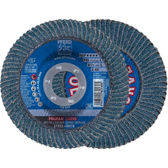 Fächechleifscheibe Z 40SGP CURVE L 115mm K40-Beschreibung lesen
