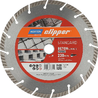 Diamantscheibe Standard Beton Turbo Ø230-Beschreibung lesen