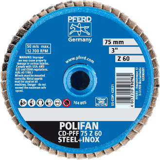 Mini-Polifan COMBIDISC 75mm K 60 Zirkon Pferd-Beschreibung lesen