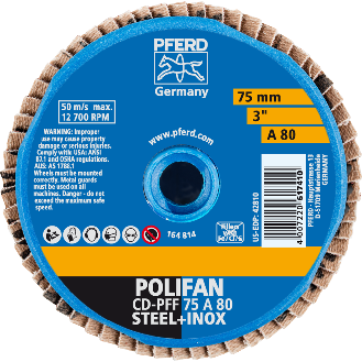 Mini-Polifan COMBIDISC 75mm K 80 Korund Pferd-Beschreibung lesen