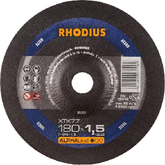 Trennscheibe XTK77 180 x 1,5mm gekr. Rhodius-Beschreibung lesen