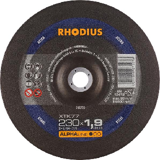 Trennscheibe XTK77 230 x 1,9mm gekr. Rhodius-Beschreibung lesen