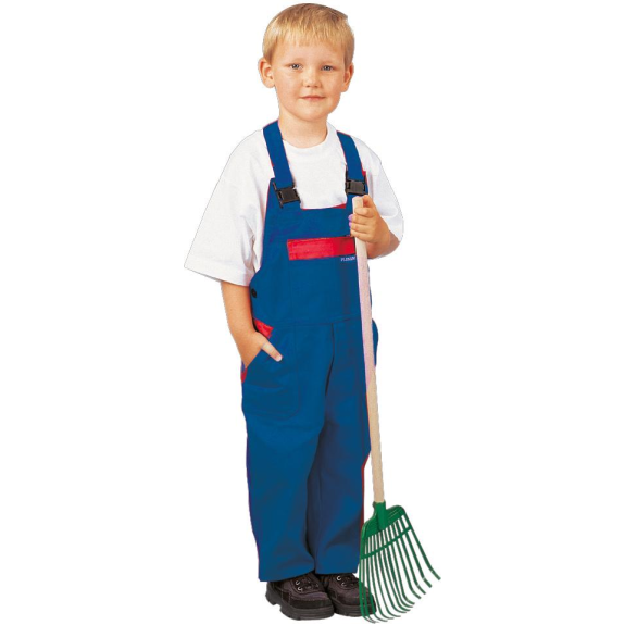 Kinderlatzhose,100%BW,292g/qm,134/140,kornbl./rot Kinderlatzhose,100%BW,292g/qm,134/140,kornbl./rot-Beschreibung lesen