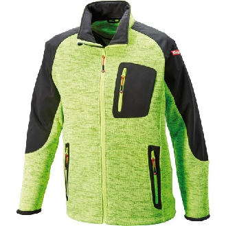 Strickjacke,Softshell,Gr.2XL,limegreen/schw.FORTIS-Beschreibung lesen