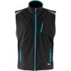 Herren Weste 24, schwarz/türkis, Gr.S