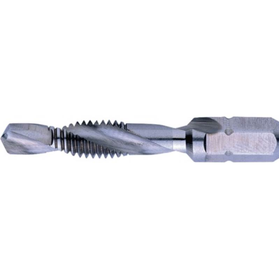 Kombigewindebohrer HSSG 1/4 Zoll 6KT M10x8,5 mm Gewindesteigung 1,50 mm Kombigewindebohrer HSSG 1/4 Zoll 6KT M10x8,5 mm Gewindesteigung 1,50 mm-Beschreibung lesen