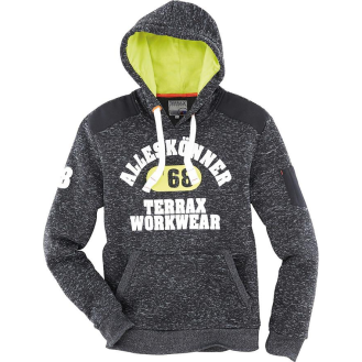 Strickfleecehoody Gr.S melange/lime Neutrale Produktlinie-Beschreibung lesen