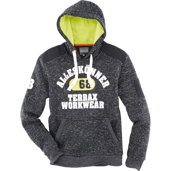 Strickfleecehoody Gr.S melange/lime Neutrale Produktlinie-Beschreibung lesen