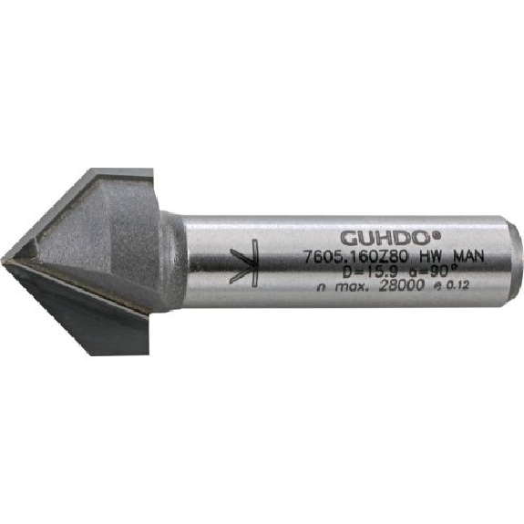 HW-V-Nutfräser Z2 S8 D16 90G Guhdo HW-V-Nutfräser Z2 S8 D16 90G Guhdo-Beschreibung lesen