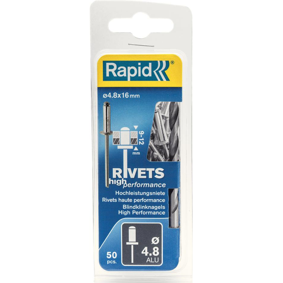 Blindniete Univl Ø 4,8 x 16mm incl. Bohrer50 Stk. Blister Blindniete Univl Ø 4,8 x 16mm incl. Bohrer50 Stk. Blister-Beschreibung lesen