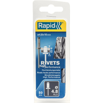 Blindniete Univl Ø 4,8 x 16mm incl. Bohrer50 Stk. Blister-Beschreibung lesen