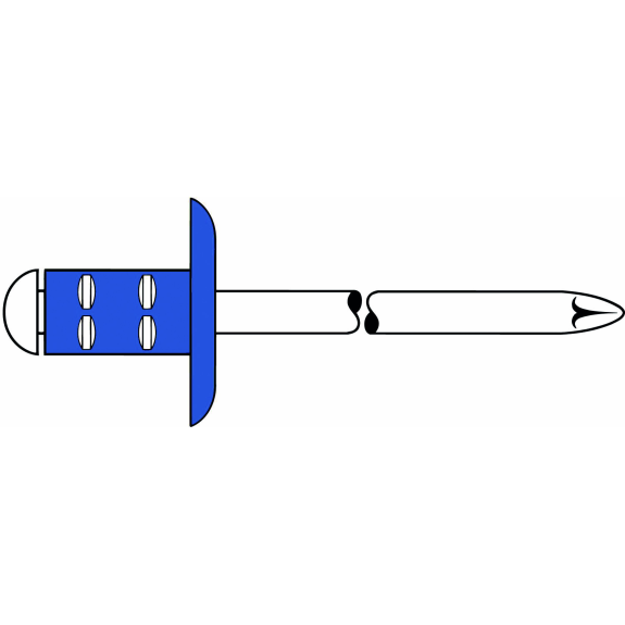 Mehrbereichs-Blindniet Stahl/Stahl Großkopf 4x13mm GESIPA-Beschreibung lesen